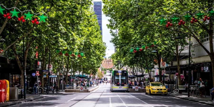 Transporte público en Melbourne para llegar a el curso de ingles