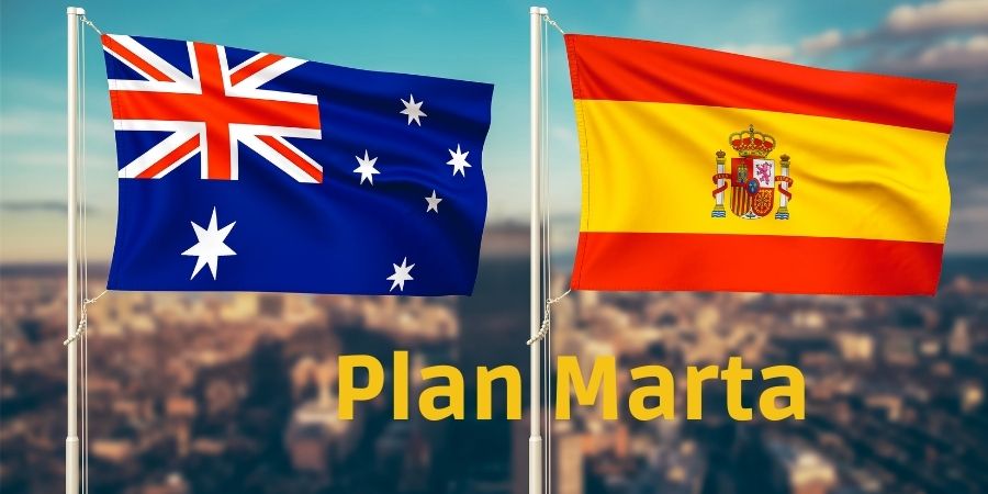 Inmigracion española a Australia con el acuerdo Plan Marta