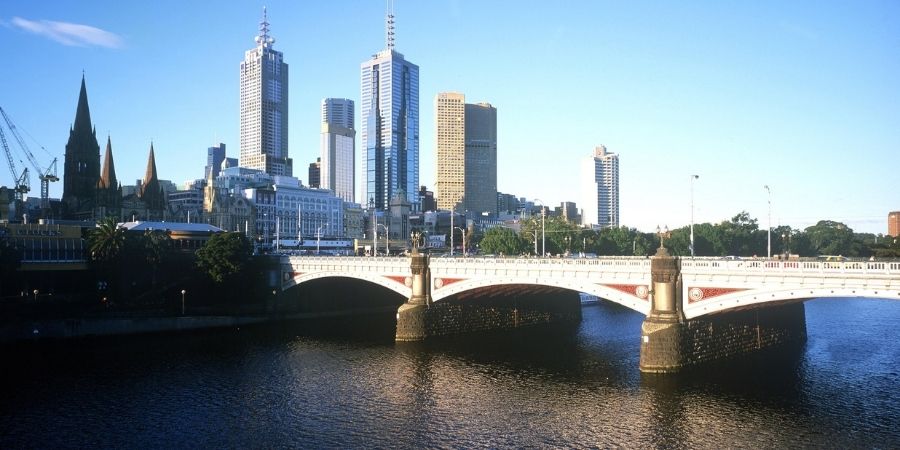 Río Yarra Melbourne un sitio al que puedes ir despuesd del curso de ingles y ver el mejor paisaje de tu vida