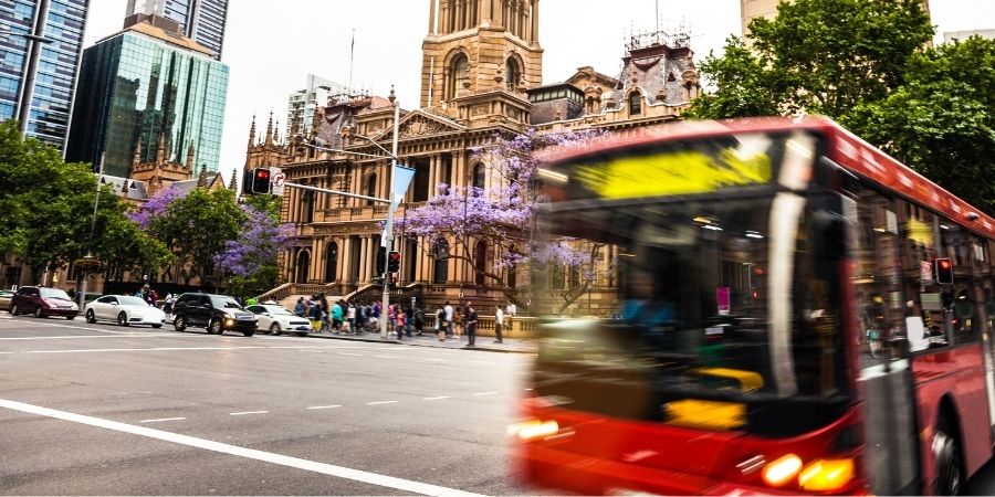 transporte publico en sydney australia