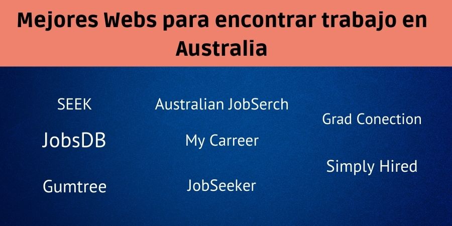webs para conseguir empleo en Australia